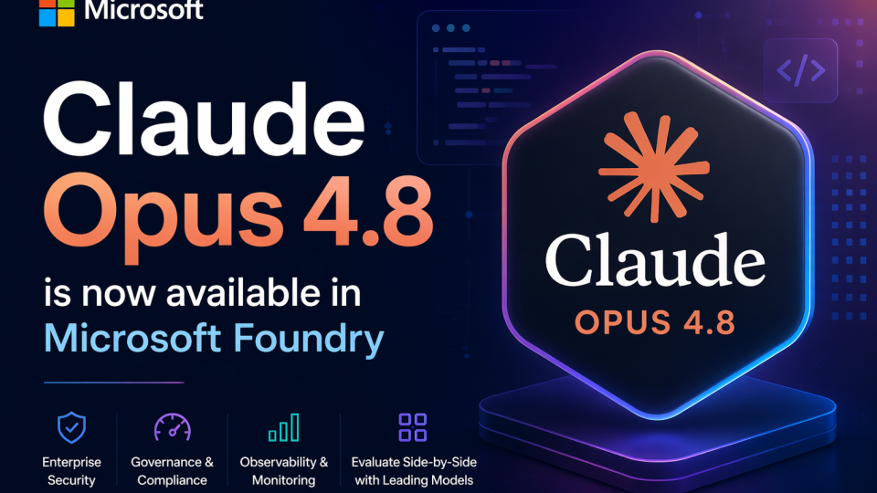 Claude Opus 4.8 is now available in Microsoft Foundry