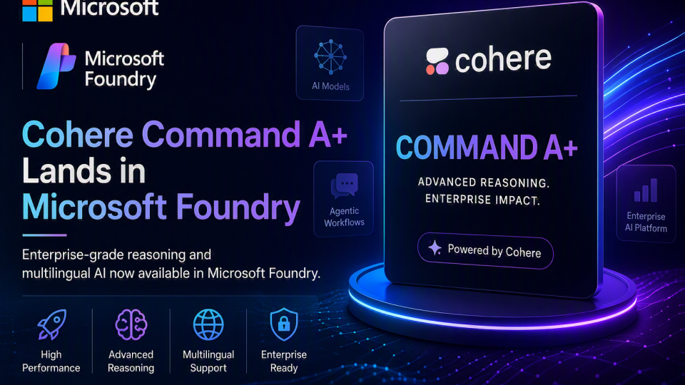 Stop Stitching Models Together — Cohere Command A+ Lands in Microsoft Foundry