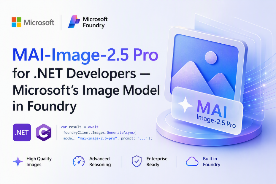 MAI-Image-2.5 Pro for .NET Developers