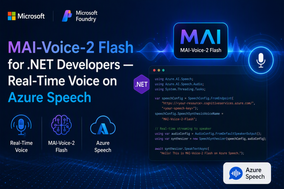 MAI-Voice-2 Flash for .NET Developers