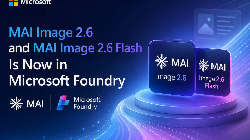 MAI Image 2.6 Lands in Foundry for C# Developers